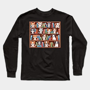 Library Puppies Long Sleeve T-Shirt